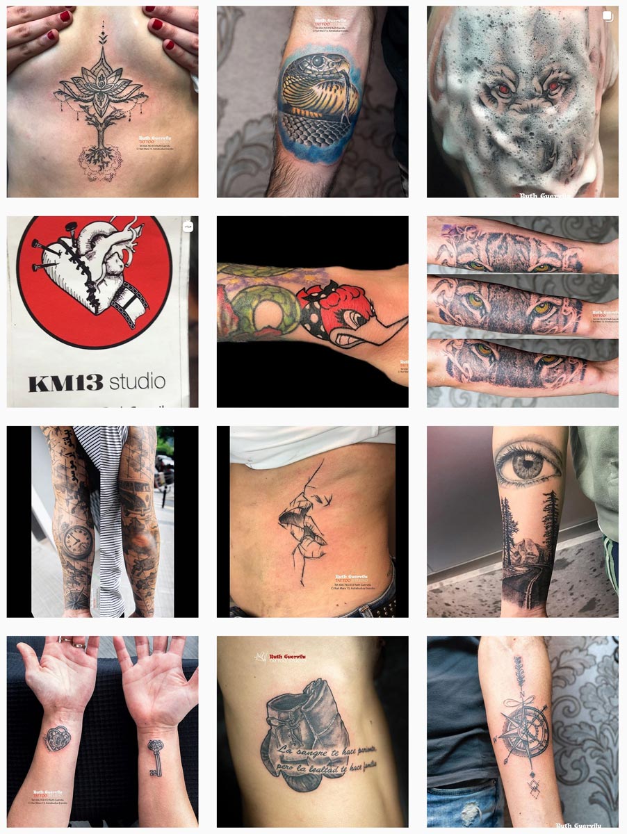 Instagram - Ruth Cuervilu Tattoo - KM13 Studio
